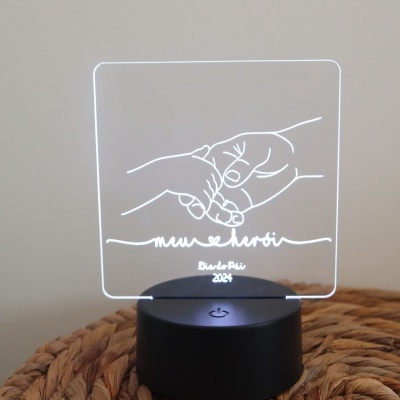 Luminária Led em Acrílico - Personalizada