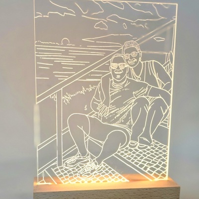 Luminária Led em Acrílico - Personalizada