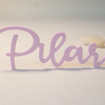 Topo nome em impressão 3D