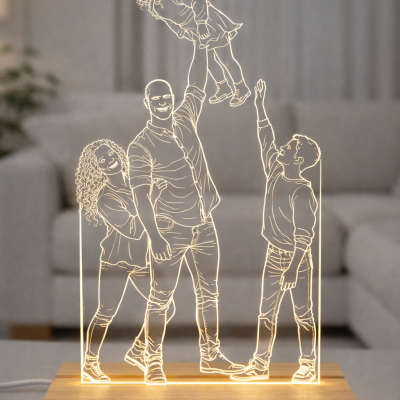 Luminária Led em Acrílico - Personalizada