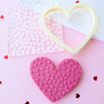Carimbo e Cortador - Corações