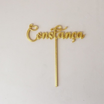 Topo nome em impressão 3D