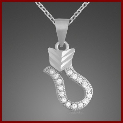 Pendente / Pingente de prata 925 com pedras zircão (gato) Pendente / Pingente de prata 925 com pedras zircão (gato)