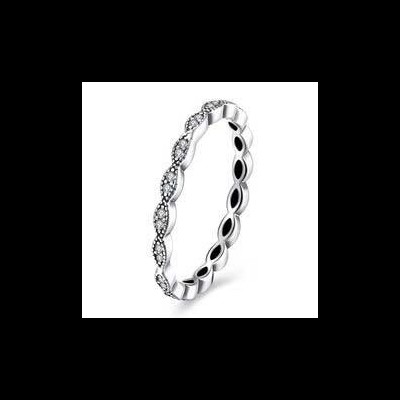 Anel / aliança de prata 925 compatível com pandora