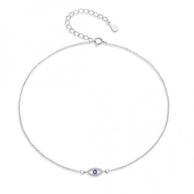 Fio de prata 925 com pendente (Olho proteção)