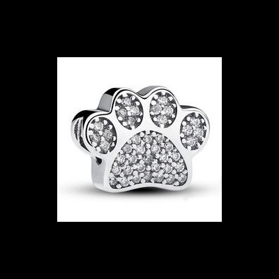 Conta de prata 925 compatível com pandora (I love my pet)