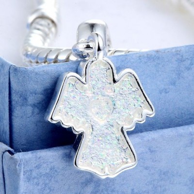 Conta banhada a prata 925 compatível com pandora (Anjo)