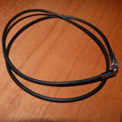 Fio de borracha / silicone com fecho de aço inoxidável