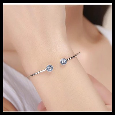 Pulseira de prata 925 (olho grego/turco)