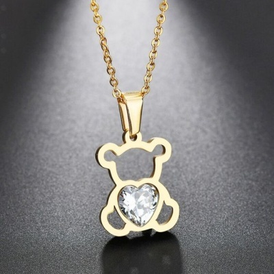 Fio com pingente / pendente (urso)