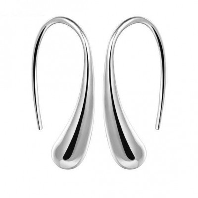 Brincos banhados a prata 925 compatível com pandora (gota de água)