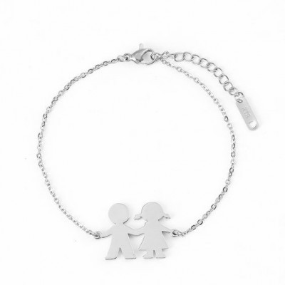 Pulseira de aço inoxidável (menino e menina)