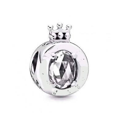 Conta de prata 925 compatível com pandora (coroa)