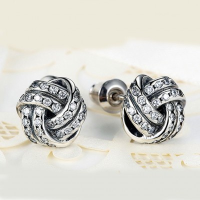 Brincos de prata 925 com pedras zircão