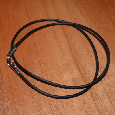 Fio de borracha / silicone com fecho de aço inoxidável