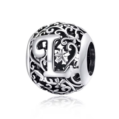 Conta de prata 925 (letra L)