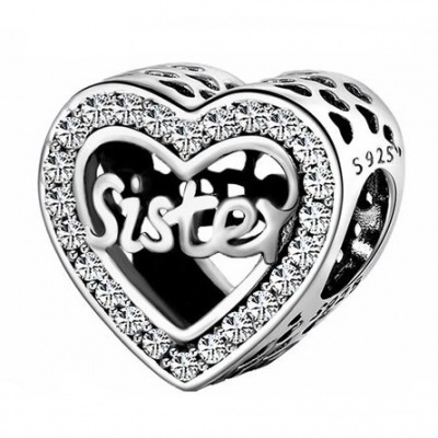 Conta de prata 925 (sister - irmã)