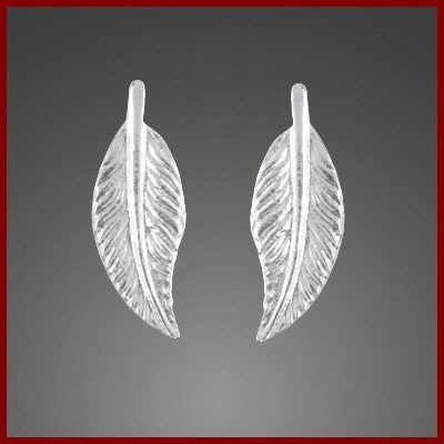 Brincos de prata 925 (folha)