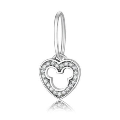 Conta pingente de prata 925 compatível com pandora (Mickey)