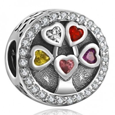 Conta de prata 925 compatível com pandora (árvore da vida)