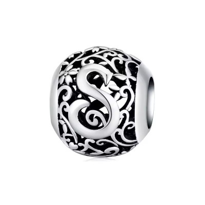 Conta de prata 925 (letra S)