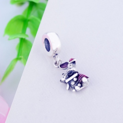 Conta pingente de prata 925 (Piglet)