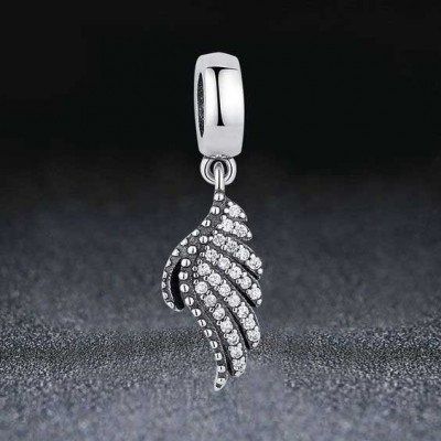 Conta pingente de prata 925 compatível com pandora (Asa de anjo)