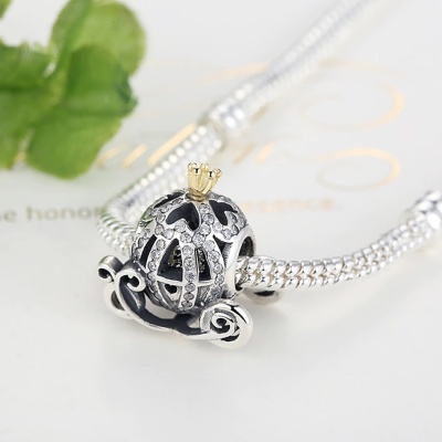 Conta de prata 925 (carruagem princesa)