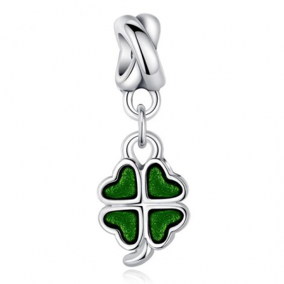 Conta pingente compatível com pandora (trevo)