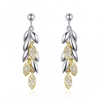 Brincos compridos de prata 925