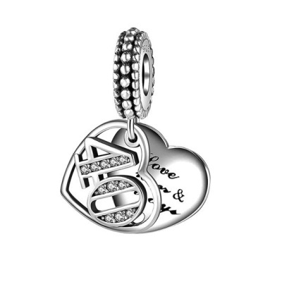 Conta pingente de prata 925 (16 e 21 anos)