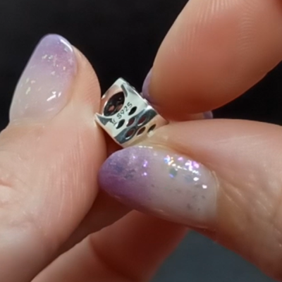 Conta de prata 925 (mão de Fátima) - hamsa