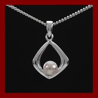 Pendente / Pingente prata 925 com pérola natural