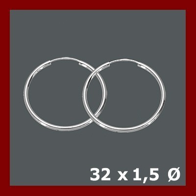 Argolas / Brincos de prata 925