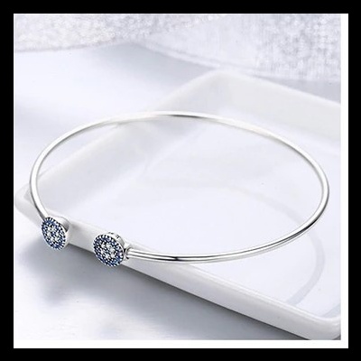 Pulseira de prata 925 (olho grego/turco)