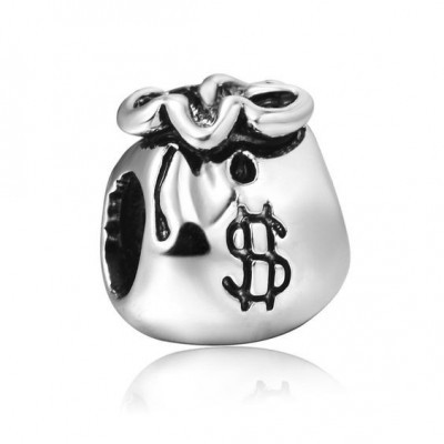 Conta de prata compatível com pandora (fortuna)