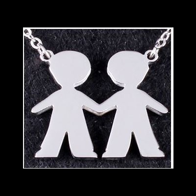 Fio com pingente / pendente de aço inoxidável (meninos)