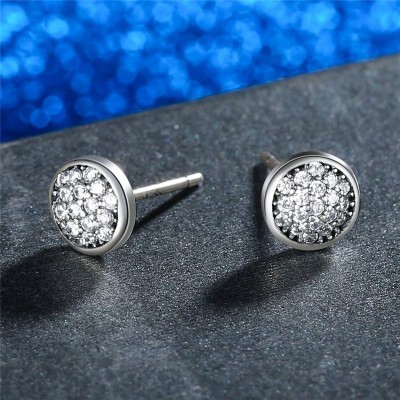 Brincos de prata 925 com Zircônia Cúbica