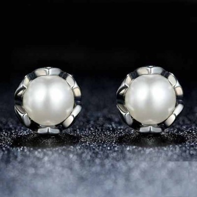 Brincos de prata 925 compatível com pandora (elegância)