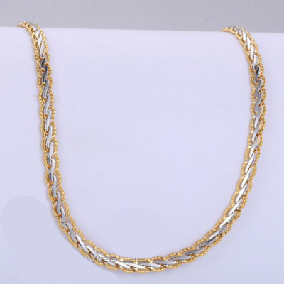 Colar / Fio banhado a ouro - Bicolor