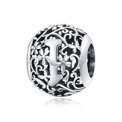 Conta de prata 925 (letra I)