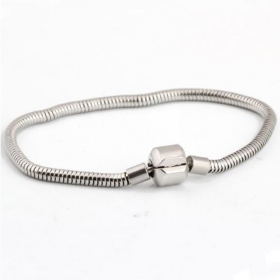 Pulseira de aço inoxidável para contas