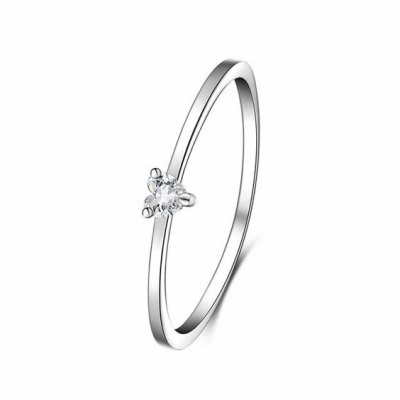 Anel de Prata 925 com pedra zircão