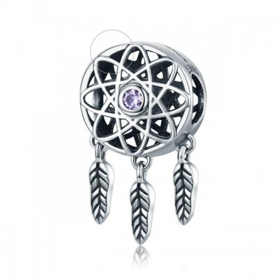 Conta de prata 925 compatível com pandora (apanhador de sonhos)