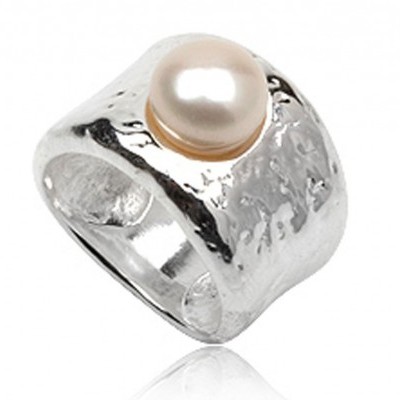 Anel de Prata 925 com pérola natural