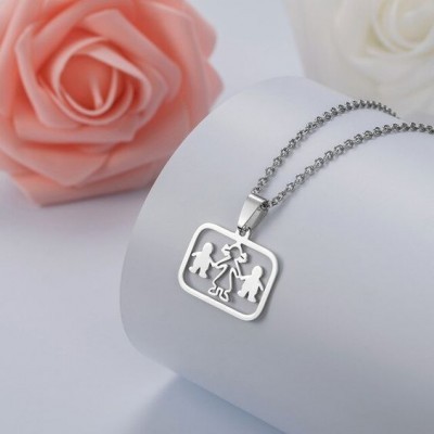 Fio com pingente / pendente de aço inoxidável (meninos)