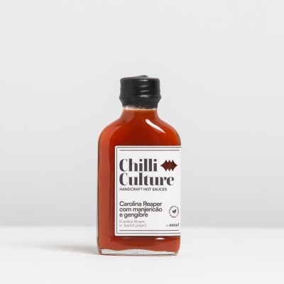 Carolina Reaper  com manjericão e gengibre