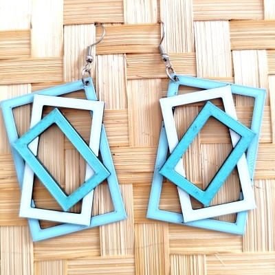 Brincos Retângulo