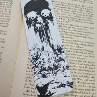 Marcador de Livros Caveira2