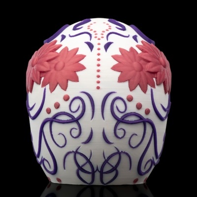 Caveira Decorativa com Bigode